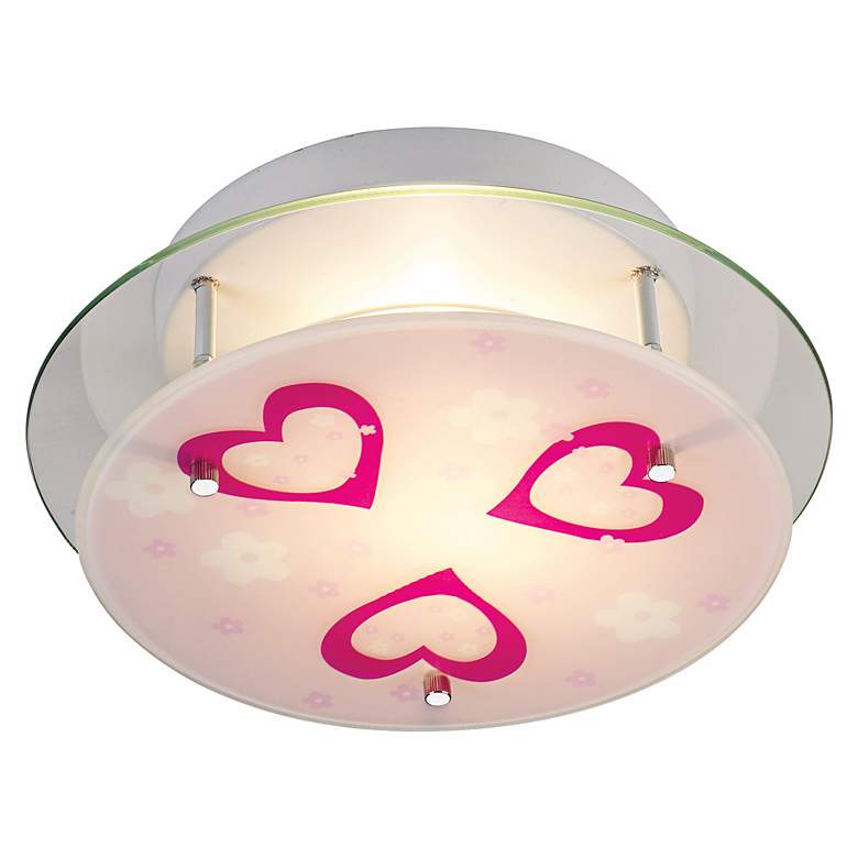 Image 1 Heart 2-Light Semiflush Ceiling Light