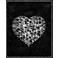 Heart 20" High Black and White Giclee Wall Art