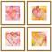 Heart of Hearts 21"W x 21"H Framed Art Set of 4