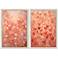 Heart Pattern 23"W x 33"H Framed Art Set of 2