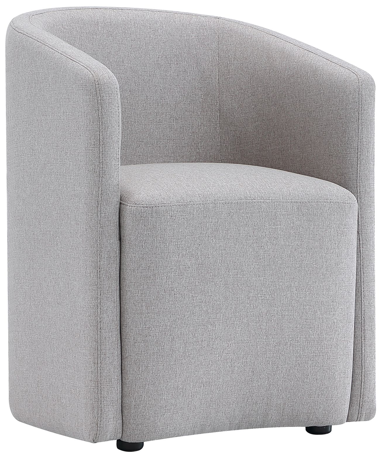 Image 3 Hearth Contemporary Modern Upholstered Armchair in Light Gray more views
