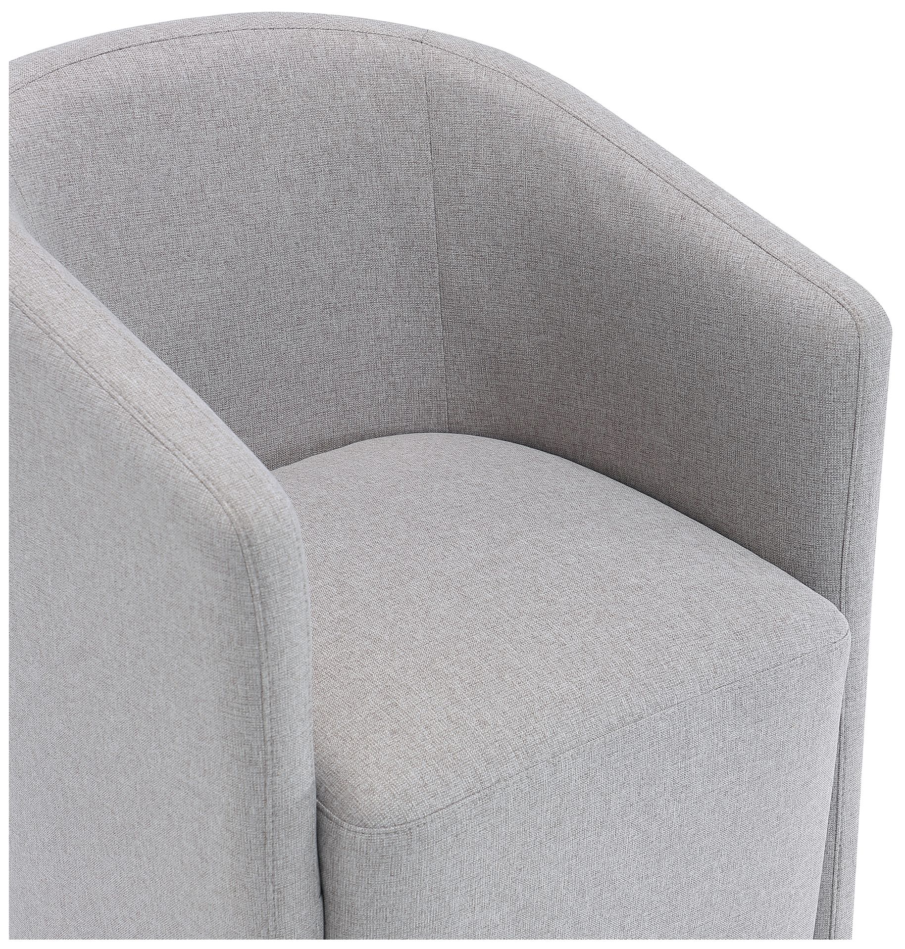 Image 6 Hearth Contemporary Modern Upholstered Armchair in Light Gray more views