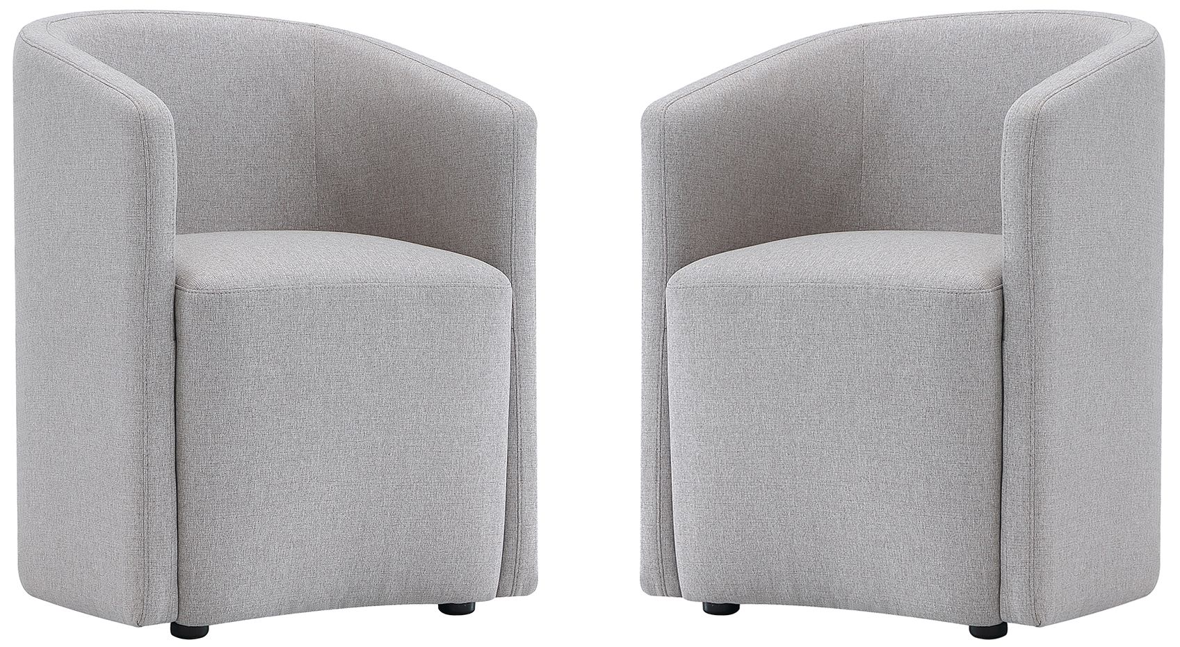 Hearth Contemporary Modern Upholstered Armchair in Light Gray