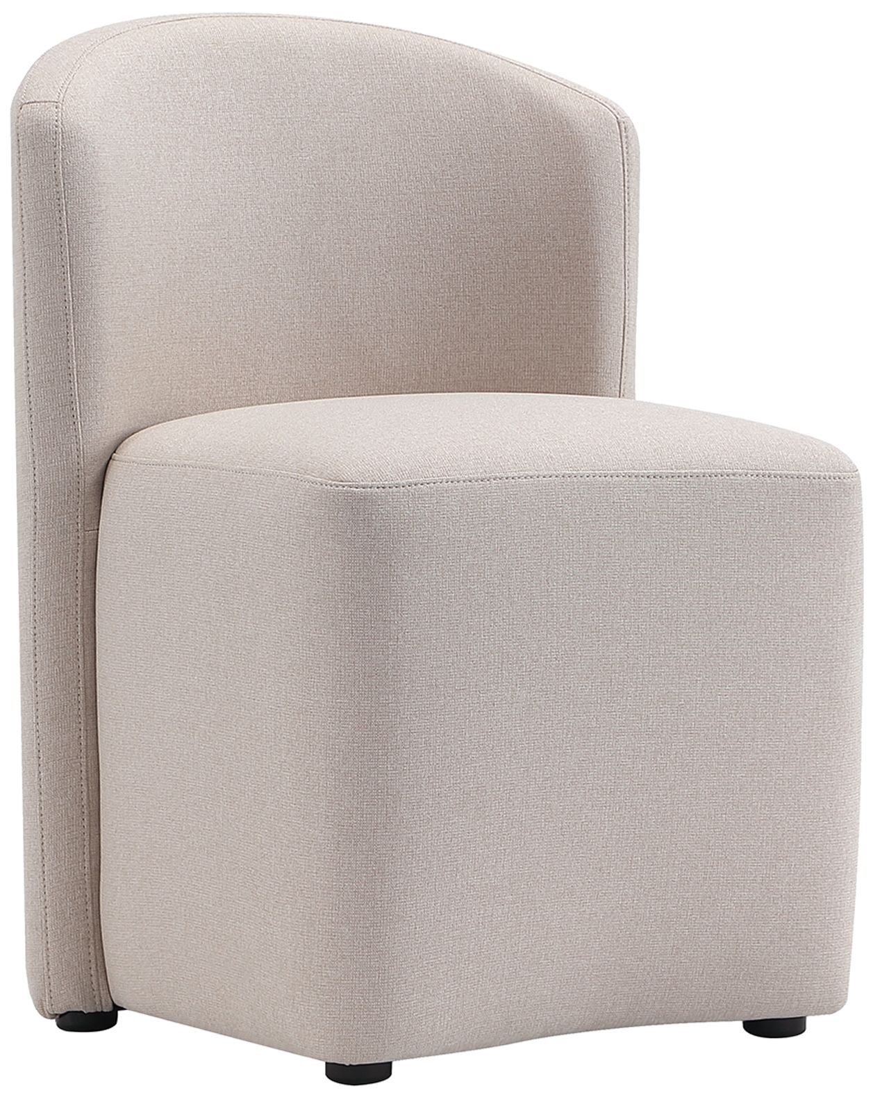 Image 2 Hearth Contemporary Modern Upholstered Side Chair in Barley more views