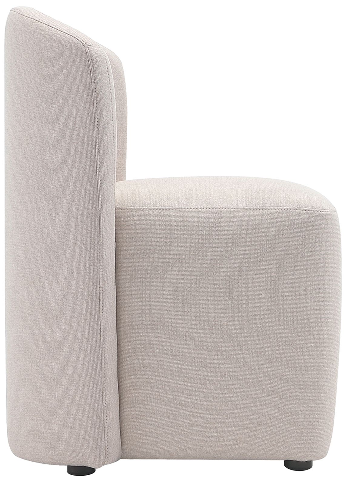 Hearth Contemporary Modern Upholstered Side Chair in Barley