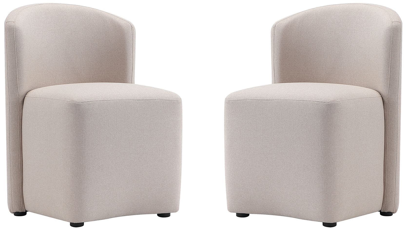 Hearth Contemporary Modern Upholstered Side Chair in Barley