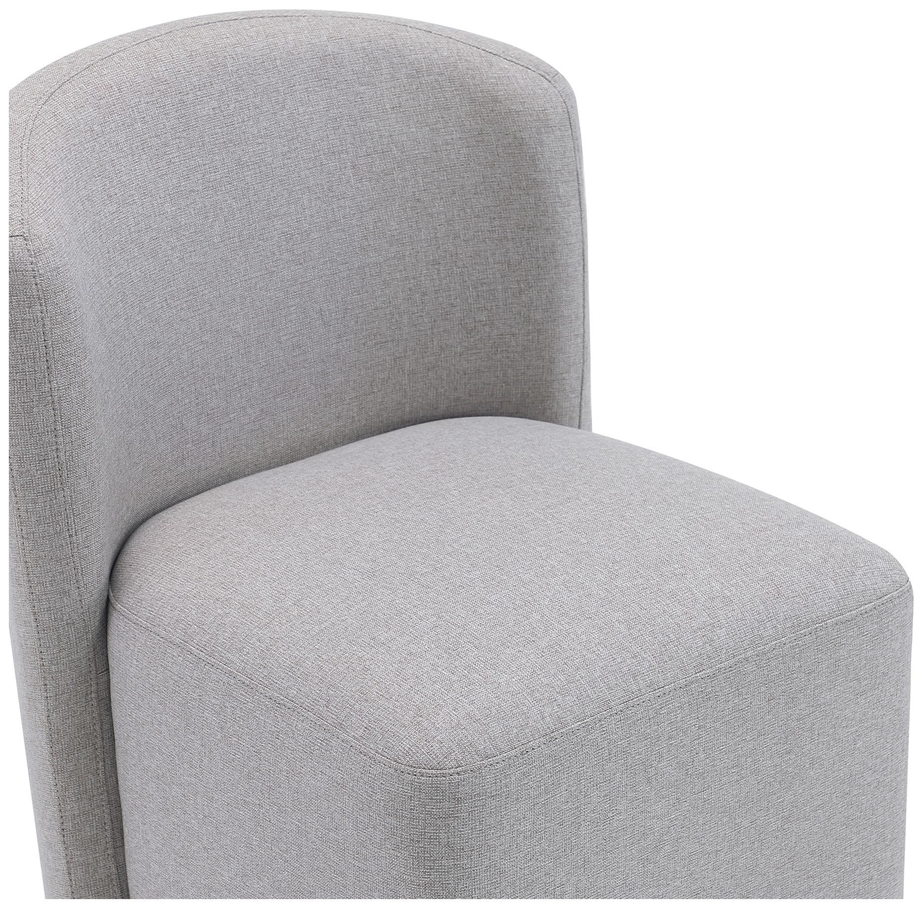 Image 6 Hearth Contemporary Modern Upholstered Side Chair in Light Gray more views