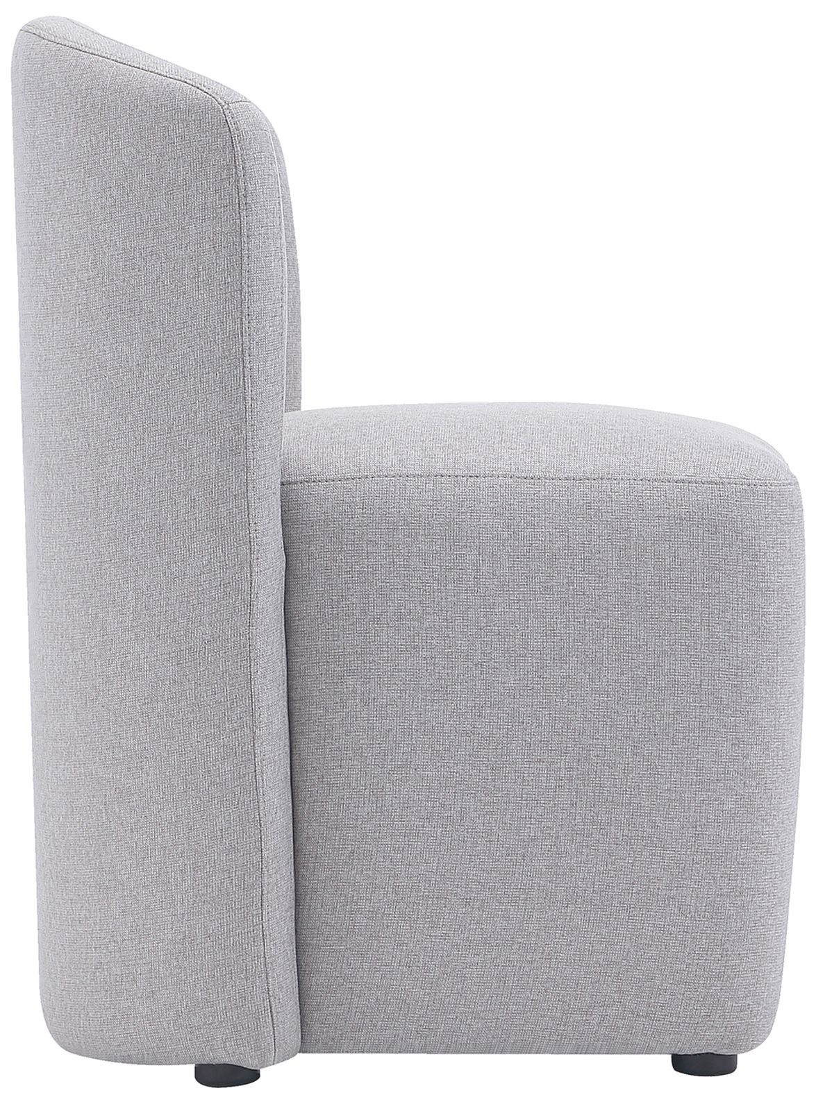Hearth Contemporary Modern Upholstered Side Chair in Light Gray