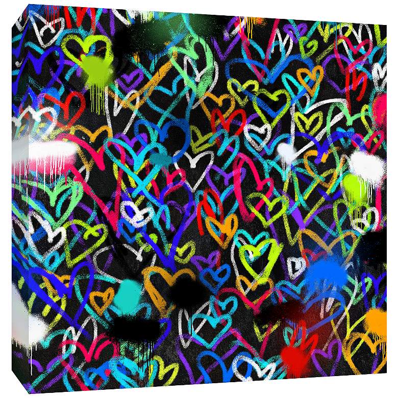 Image 1 Hearts II 36" Square Canvas Wall Art