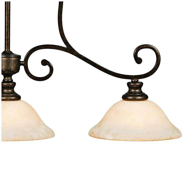 Image 3 Heartwood 40 1/4"W Burnt Sienna Kitchen Island Light Pendant more views