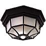 2_Heath Octagonal 12" Wide Black Motion Sensor Outdoor Ceiling Light