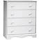Heavenly Collection Pure White 4-Drawer Chest