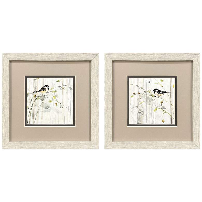Image 1 Heavenly Spring 11"W x 11"H Framed Art Set of 2