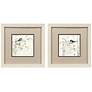 1_Heavenly Spring 11"W x 11"H Framed Art Set of 2