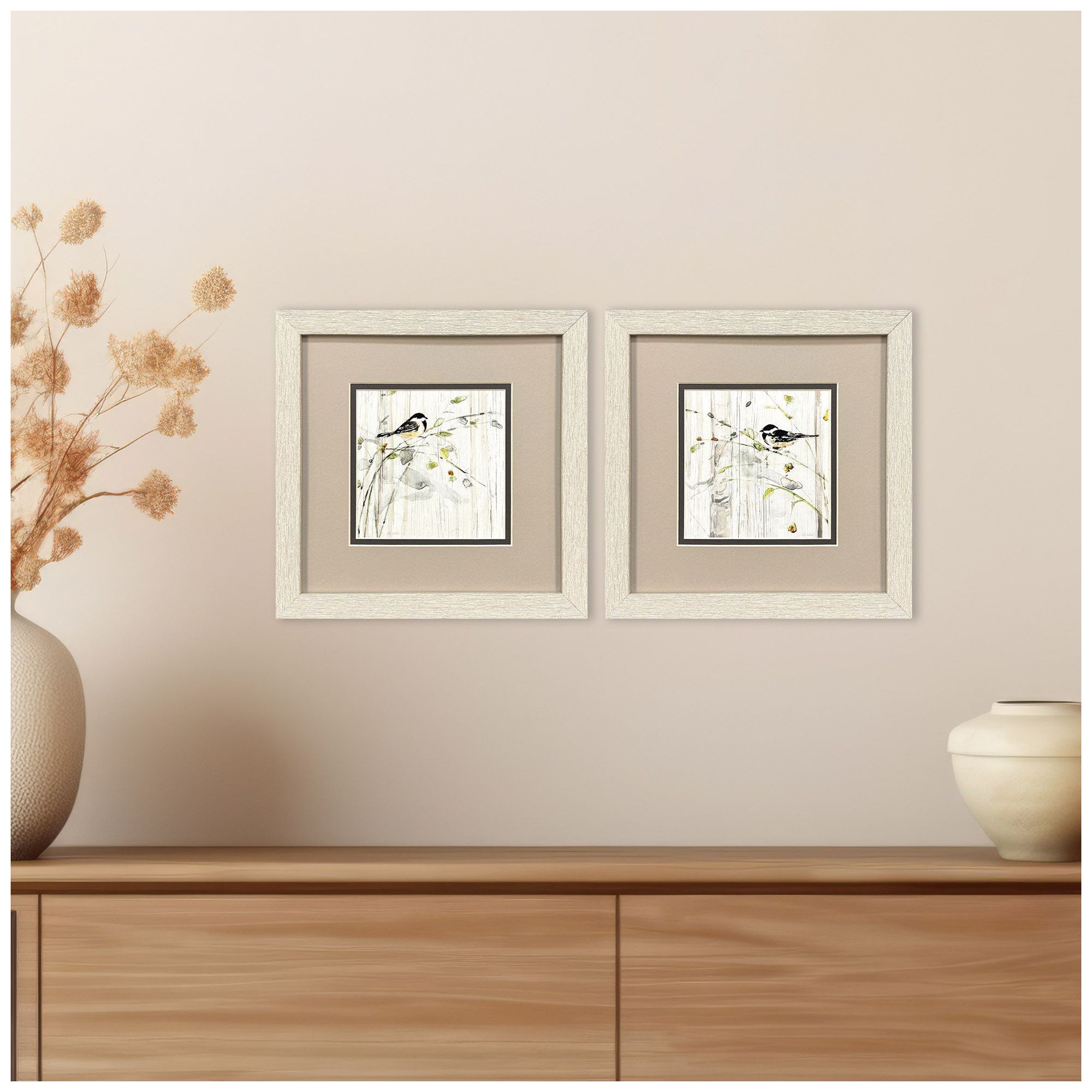 Image 4 Heavenly Spring 11"W x 11"H Framed Art Set of 2 more views