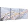 7_Heavens 2 32" Square Metallic 3-Piece Canvas Wall Art Set more views