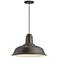 Heavy Duty 16"W Textured Bronze Outdoor Hanging Light