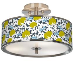 Hedge Giclee Glow 14&quot; Wide Ceiling Light