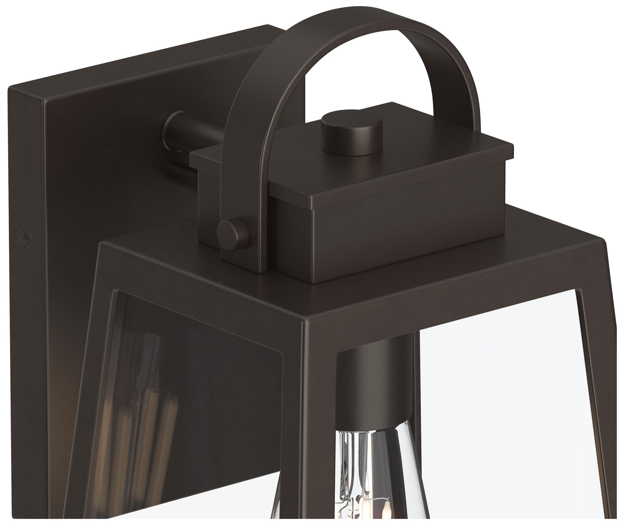 Image 7 Hedry Large Outdoor Wall Lantern with Clear Glass Panels more views