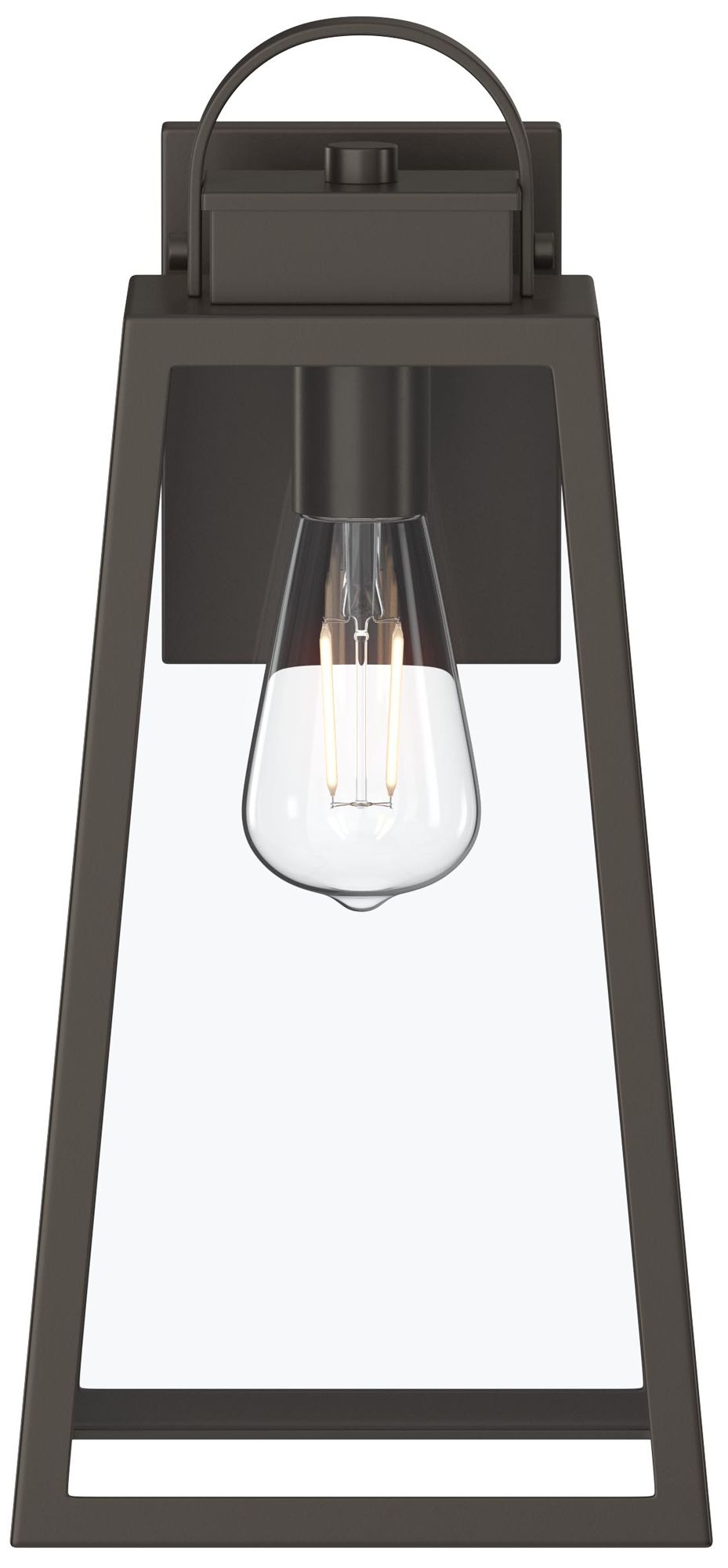 Hedry Large Outdoor Wall Lantern with Clear Glass Panels