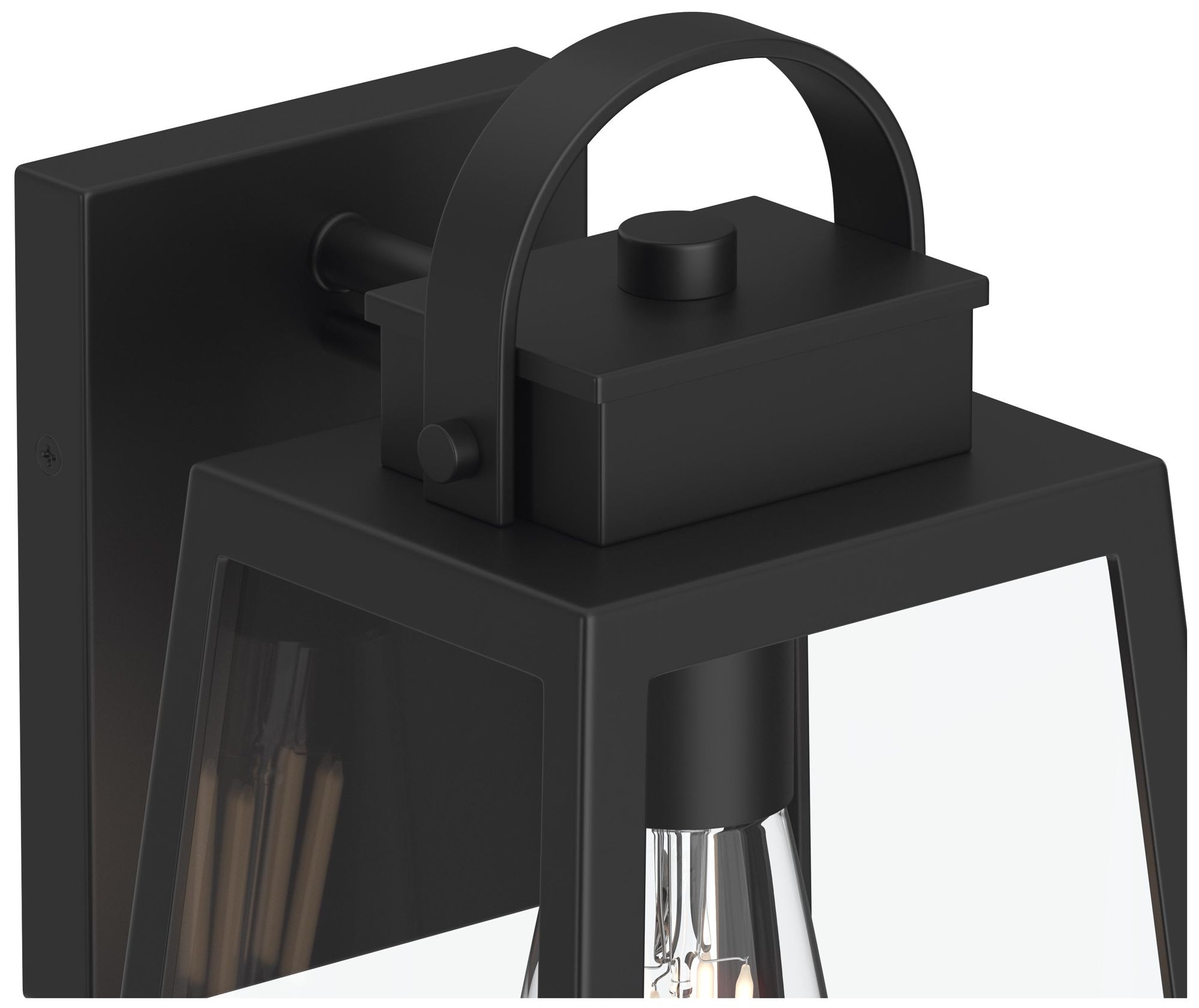 Image 7 Hedry Large Outdoor Wall Lantern with Clear Glass Panels more views