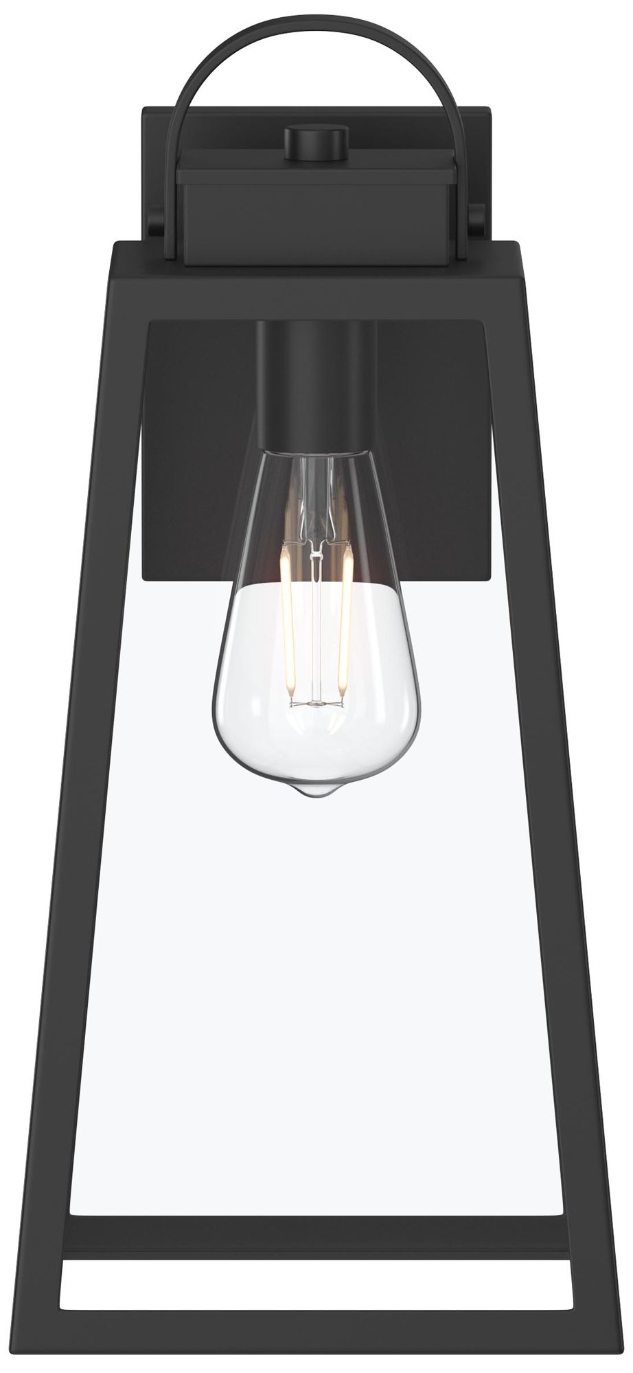Hedry Large Outdoor Wall Lantern with Clear Glass Panels