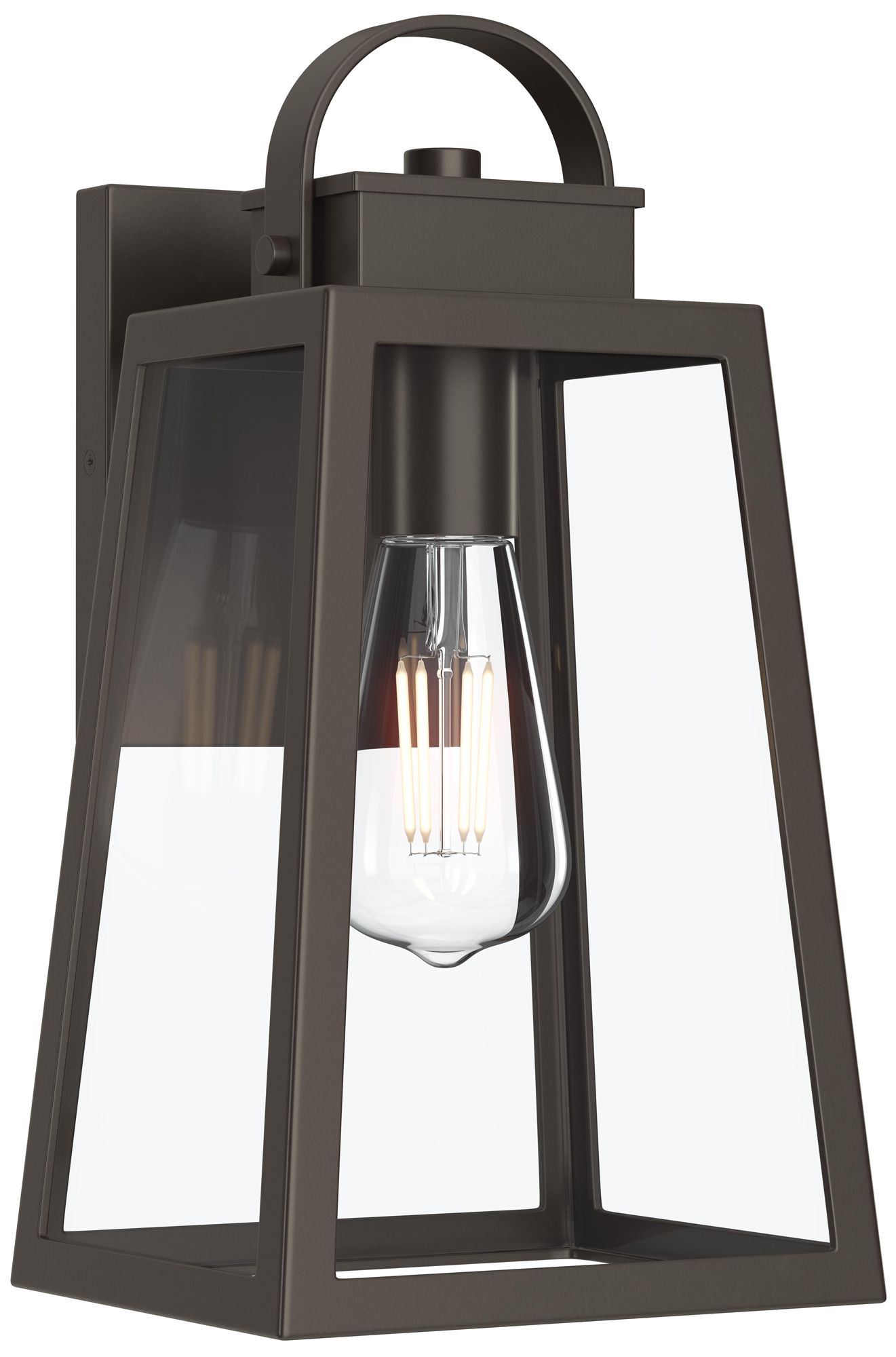 Hedry Medium Outdoor Wall Lantern with Clear Glass Panels