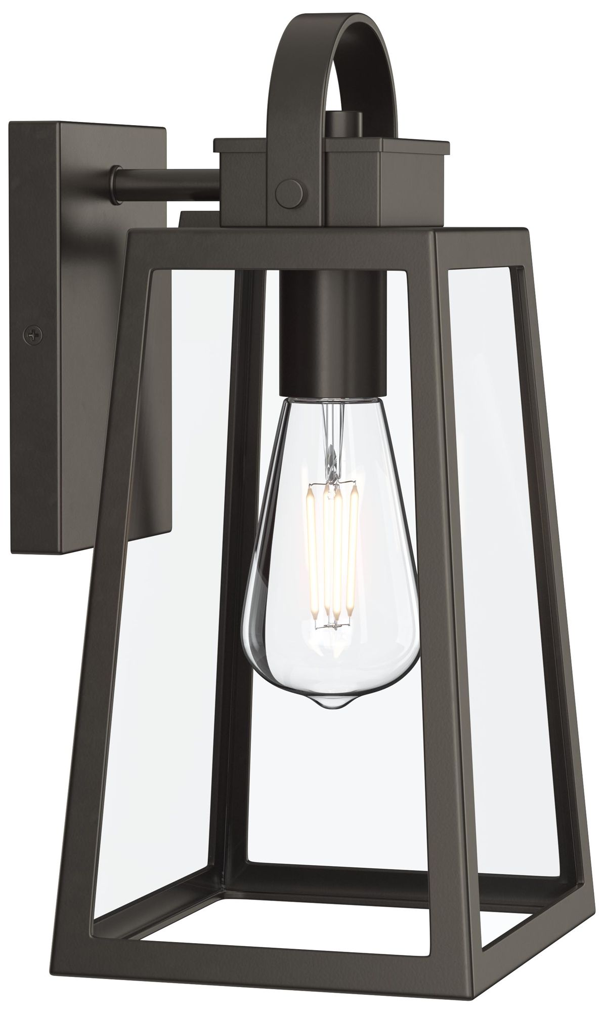 Hedry Medium Outdoor Wall Lantern with Clear Glass Panels