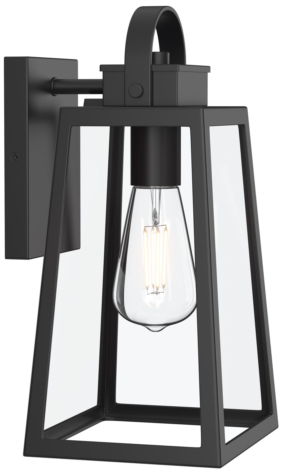 Hedry Medium Outdoor Wall Lantern with Clear Glass Panels