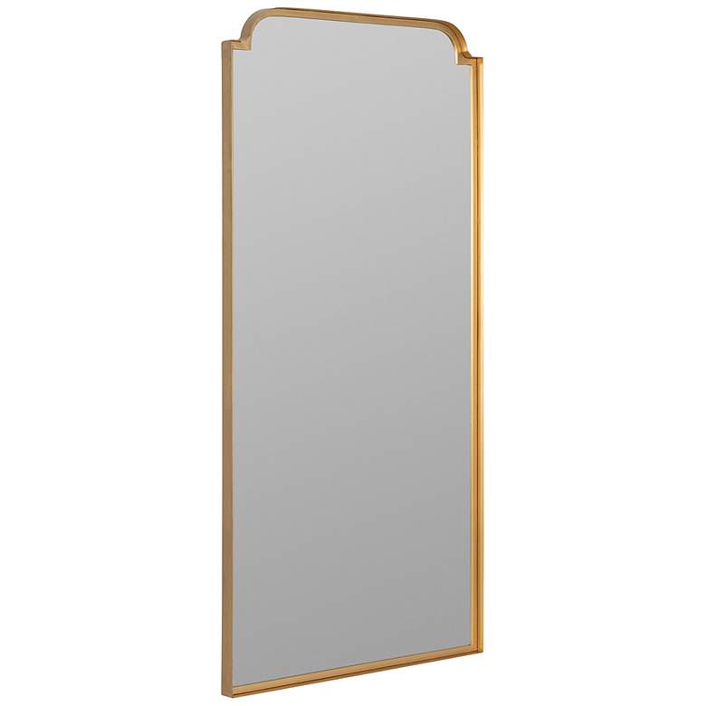 Image 3 Heidi Shiny Gold 24 inch x 47 1/2 inch Rectangular Wall Mirror more views