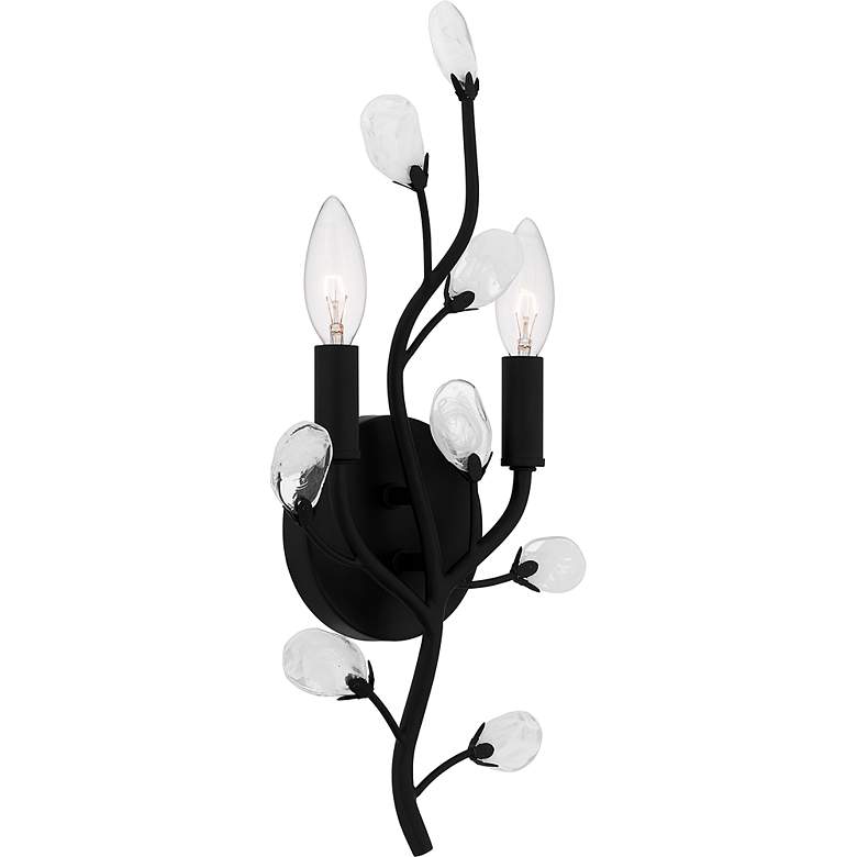 Image 4 Heiress 2-Light Matte Black Wall Sconce more views