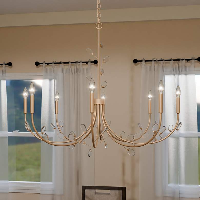 Image 1 Heiress 8-Light Bronze Gold Chandelier