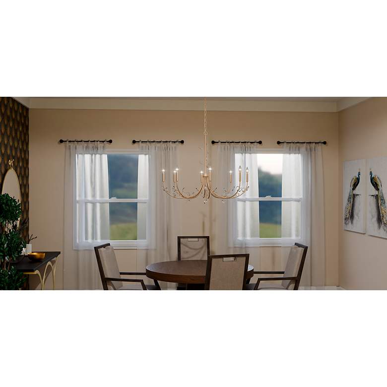 Image 6 Heiress 8-Light Bronze Gold Chandelier more views