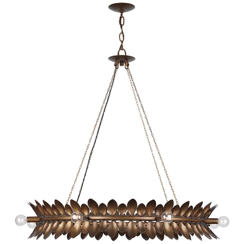 Image 1 Heiress 8-Light Chandelier in Patinated Bronze by Breegan Jane