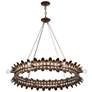 Thumbnail4 of Heiress 8-Light Chandelier in Patinated Bronze by Breegan Jane more views