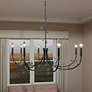 1_Heiress 8-Light Matte Black Chandelier