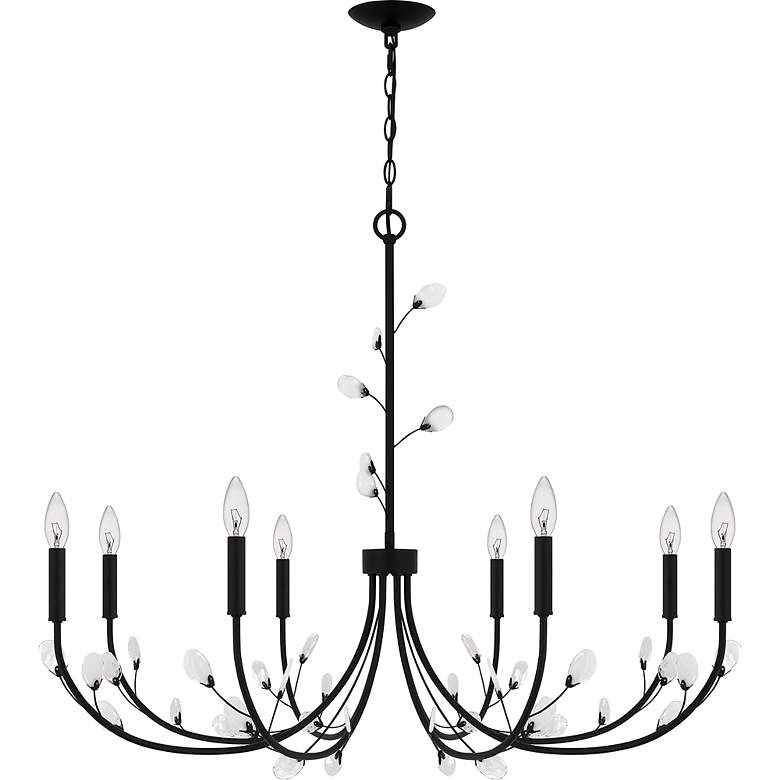 Image 3 Heiress 8-Light Matte Black Chandelier more views