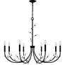 3_Heiress 8-Light Matte Black Chandelier more views