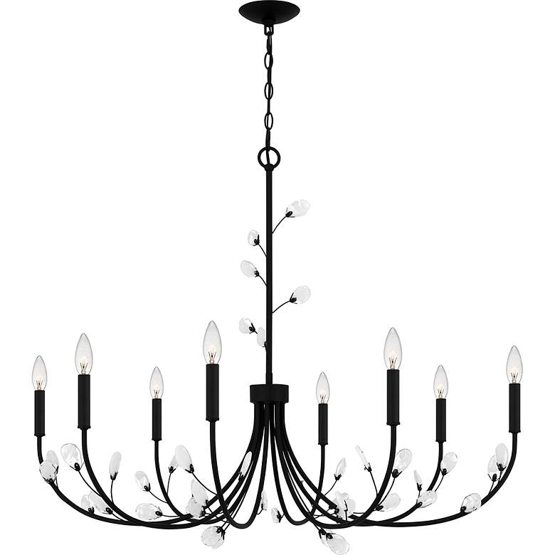 Image 4 Heiress 8-Light Matte Black Chandelier more views