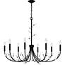 4_Heiress 8-Light Matte Black Chandelier more views