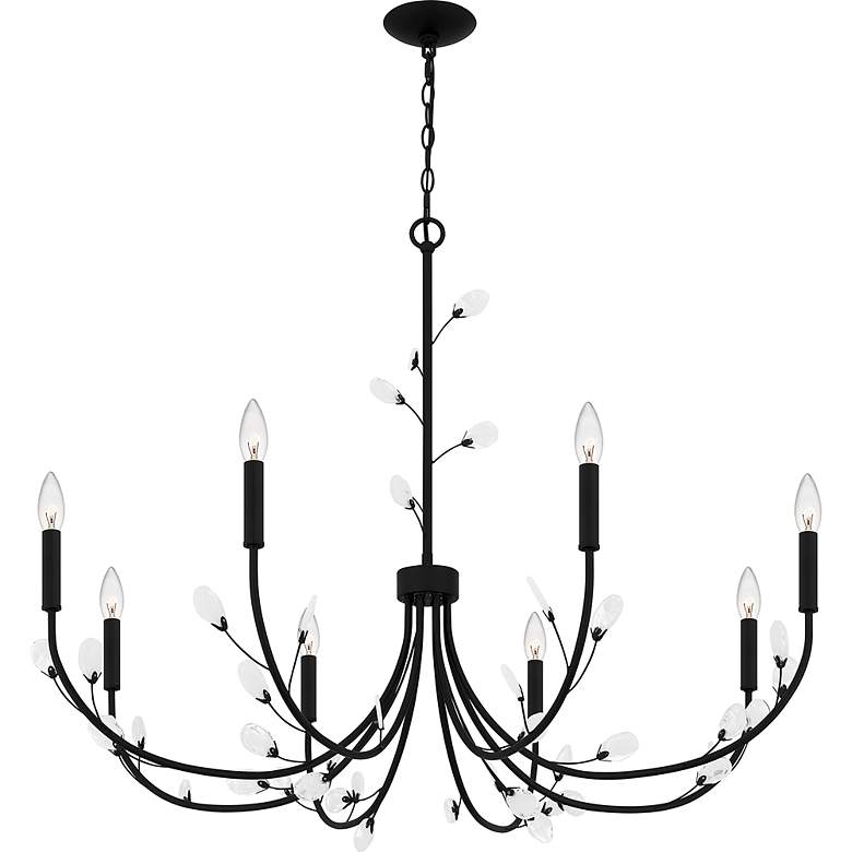 Image 5 Heiress 8-Light Matte Black Chandelier more views