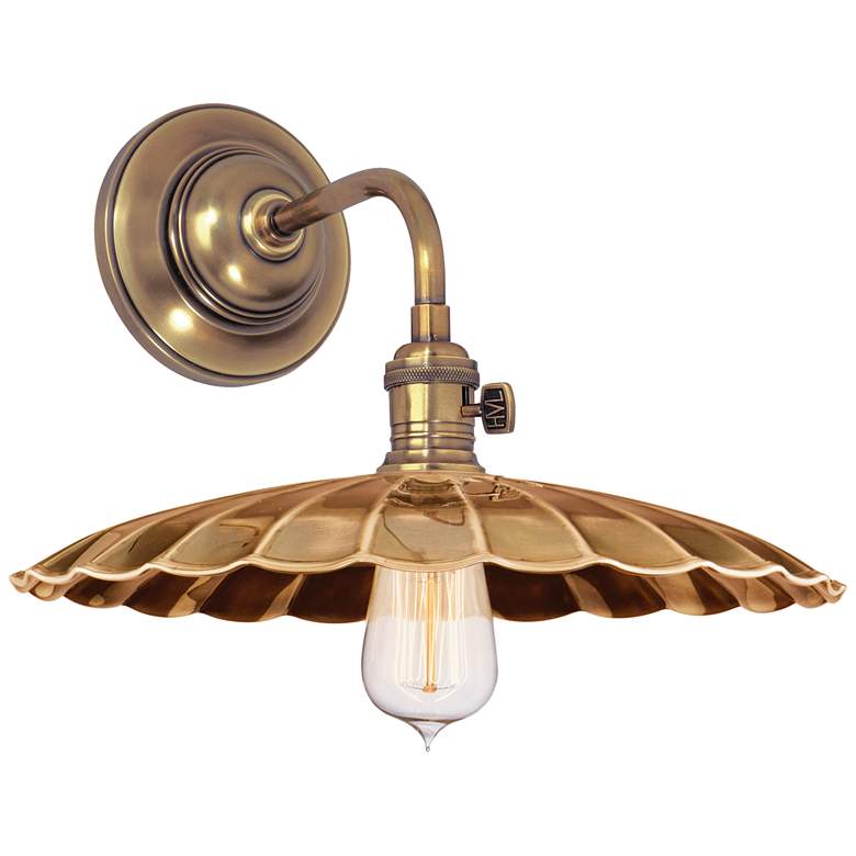 Image 1 Heirloom 1 Light Wall Sconce Aged Brass