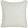 Heirloom Ivory Velvet 18" Square Decorative Pillow