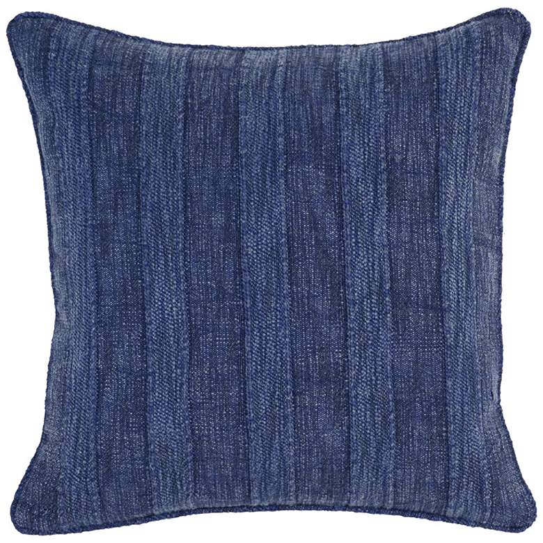 Image 1 Heirloom Linen Indigo 22" Square Decorative Pillow