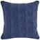 Heirloom Linen Indigo 22" Square Decorative Pillow