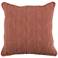 Heirloom Linen Terracotta 22" Square Decorative Pillow