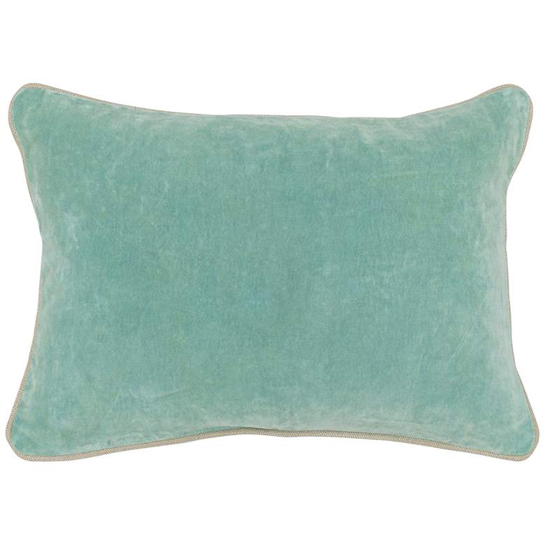 Image 1 Heirloom Tidal Velvet 20 inch x 14 inch Decorative Pillow