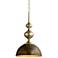 Helen 21" Wide Matte Bronze Bowl and Spire Pendant Light