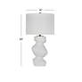 3_Helen 30" High Matte White Table Lamp more views