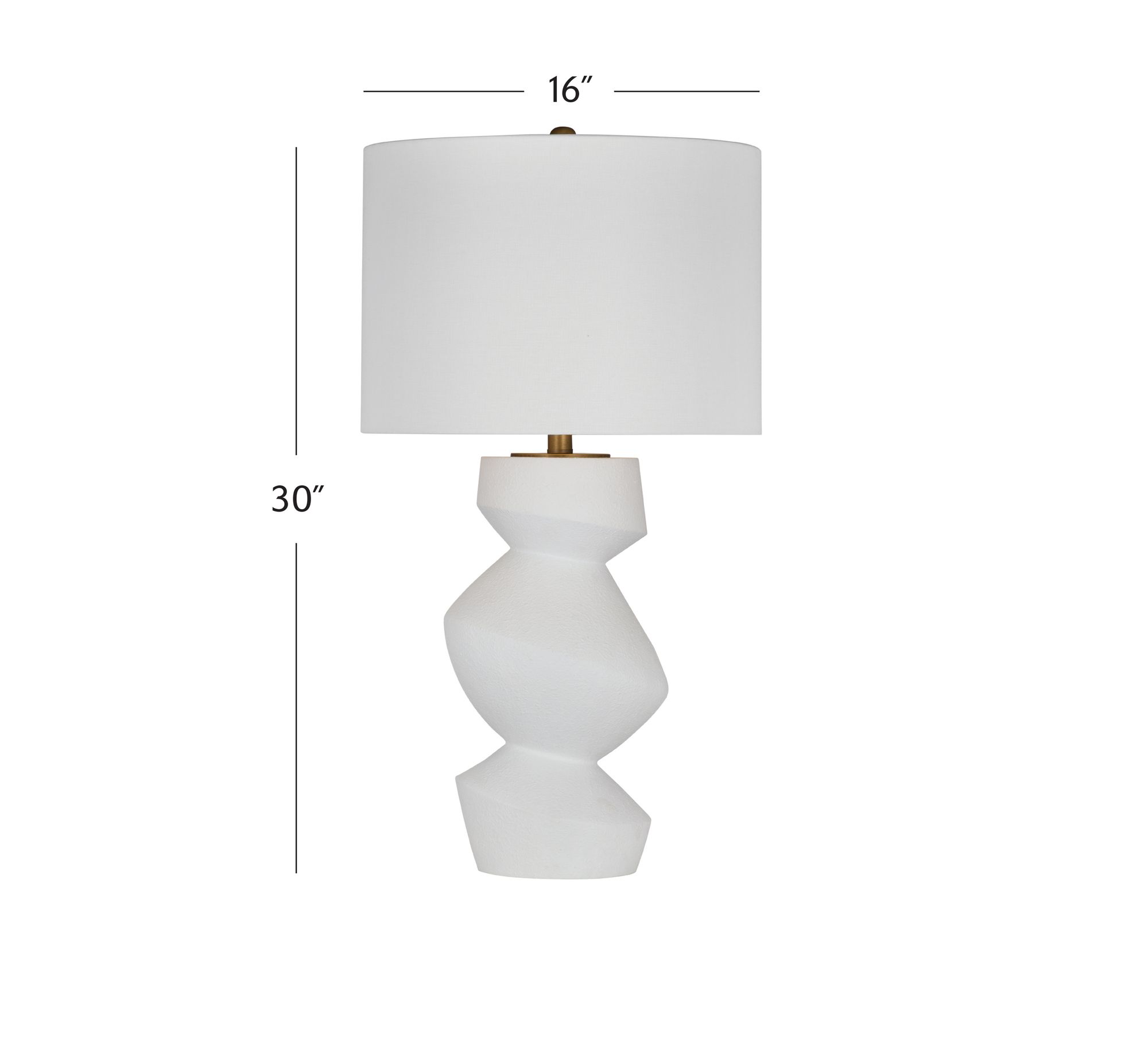 Image 3 Helen Matte White Table Lamp more views